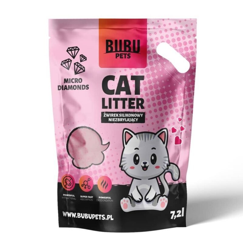 Bubu Pets Silikoninis kraikas mikrogranulėmis 0,5-2mm 7,2L