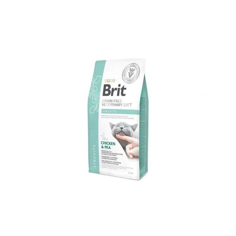 Brit GF Veterinary Diets Cat Struvite sausas maistas katėms 400g. - 5kg.