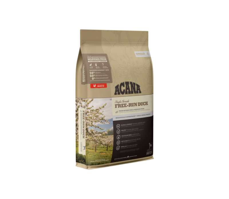 ACANA Free-Run Duck sausas maistas šunims su antiena 11,4kg.