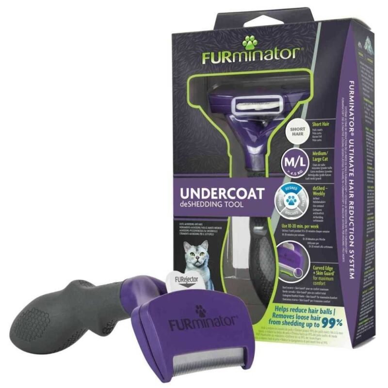 FURMINATOR DESHEDDING TRUMPAPLAUKĖMS KATĖMS M/L Dydis