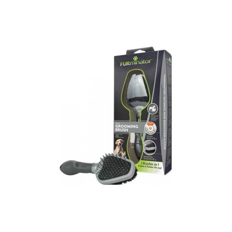 Furminator Dual Grooming Brush - Dvigubas Šukavimo Šepetys