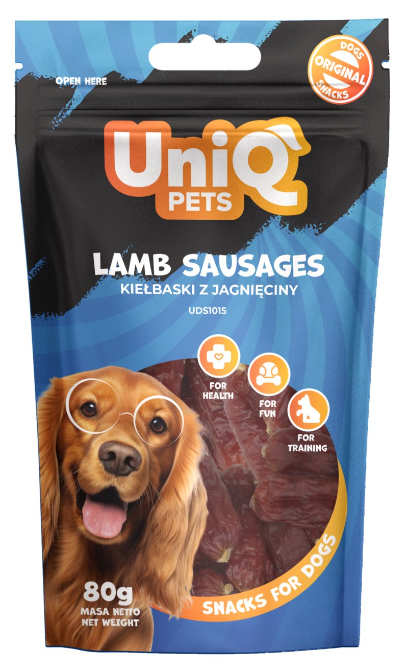 UNIQ PETS ėrienos dešrelės 80g