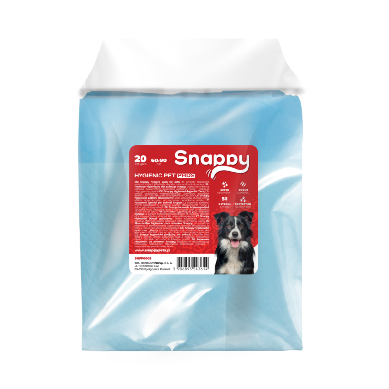 SNAPPY hygienic 5 sluoksnių palutės melynos 60x90cm, 20 vnt.