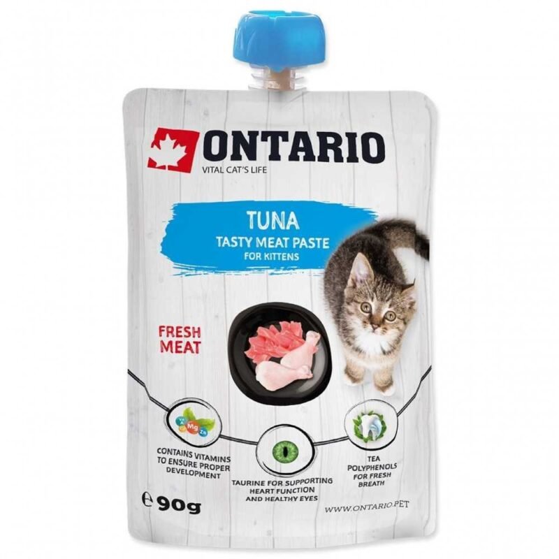 ONTARIO Kitten Tuna Fresh Meat Paste kačiukams su tunu 90g