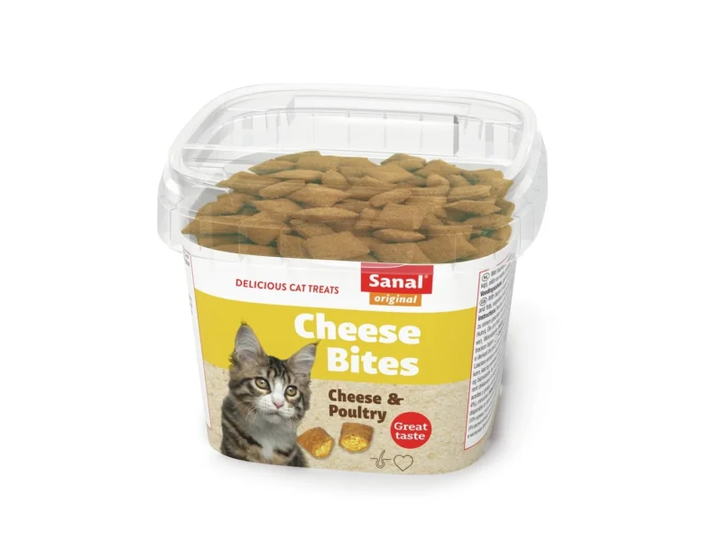 Sanal Cheese Bites cup pašaro papildas katėms 75g